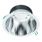 Philips LED Downlight Coreline DN142B Aluminium Weiß 19.2W 2300lm 60D - 830 Warmweiß | Ausschnitt 200mm - IP54 - UGR<19