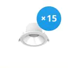 Mehrfachpackung 15x Noxion LED Downlight Apollo 9W 1100lm 60D - 840 Kaltweiß | 145mm - UGR 